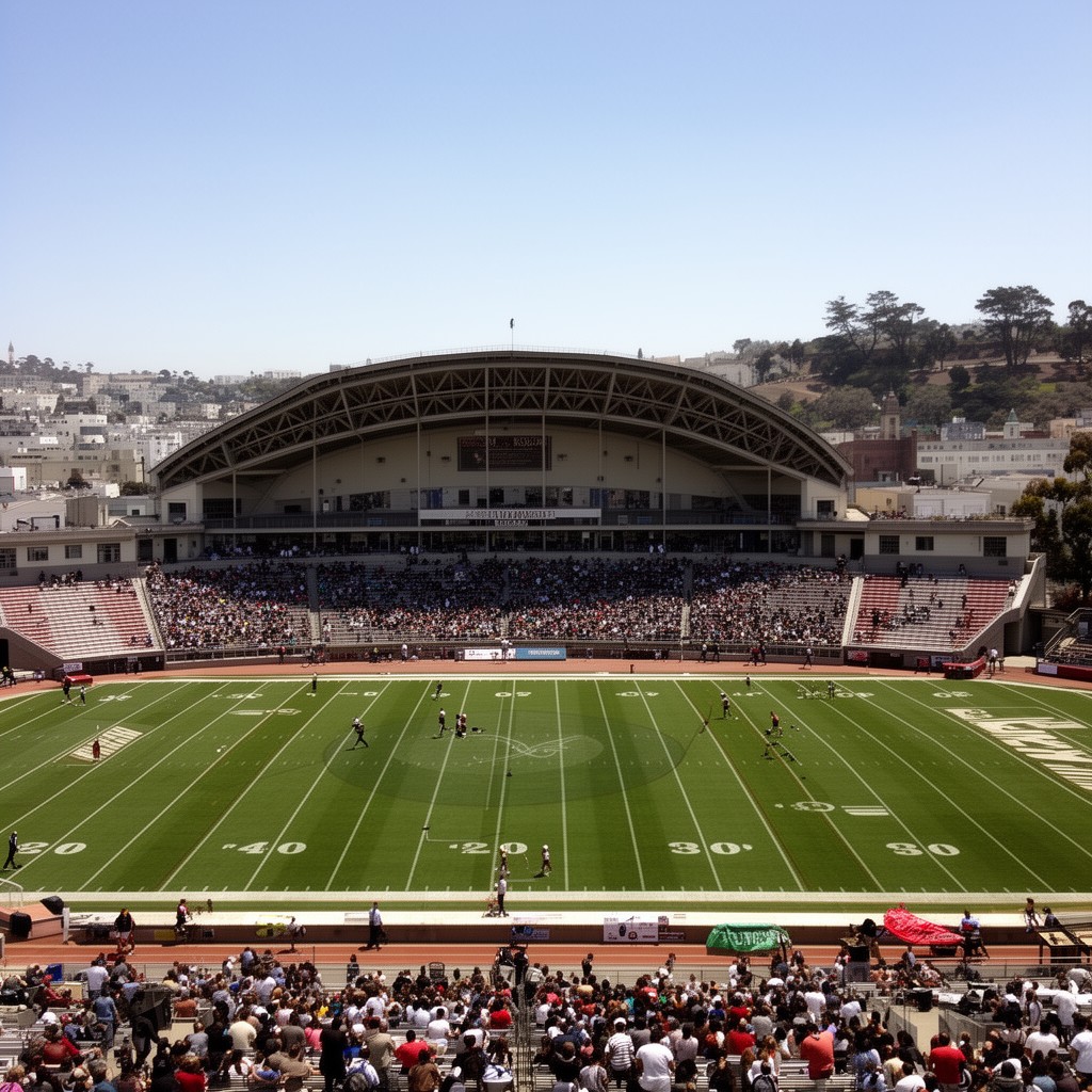AI-generated illustration of Kezar Stadium