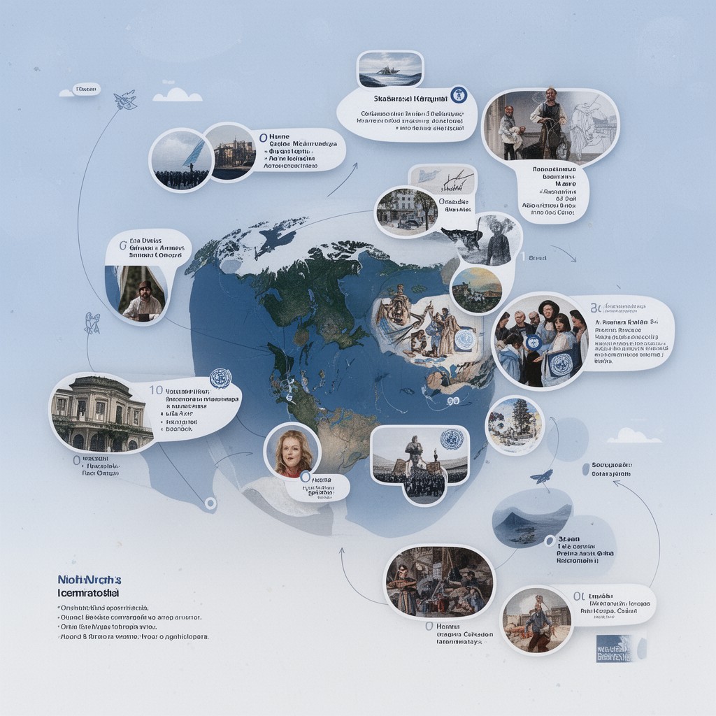 AI-generated illustration of United Nations international days