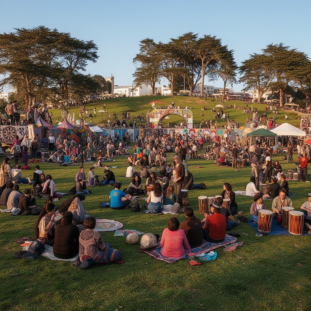 AI-generated illustration of Hippie Hill