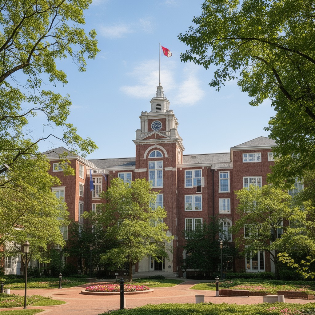 AI-generated illustration of Mount Vernon Campus