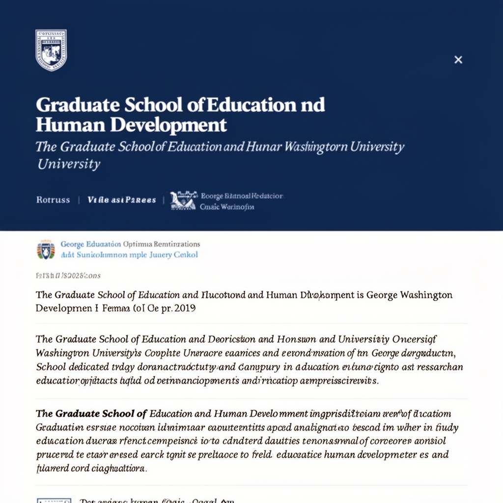 AI-generated illustration of Graduate School of Education and Human Development