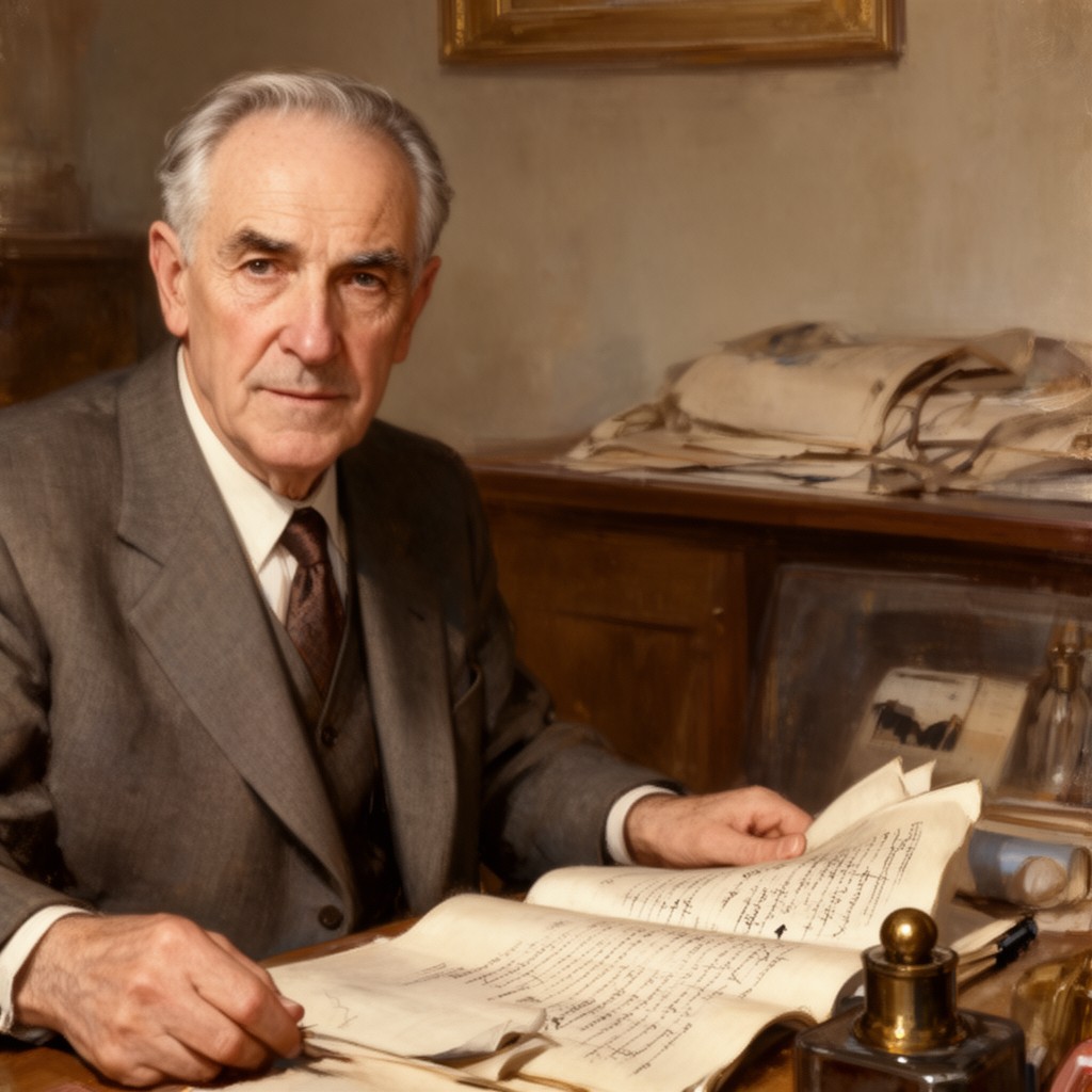 AI-generated illustration of David Ben-Gurion was the primary national founder of the State of Israel