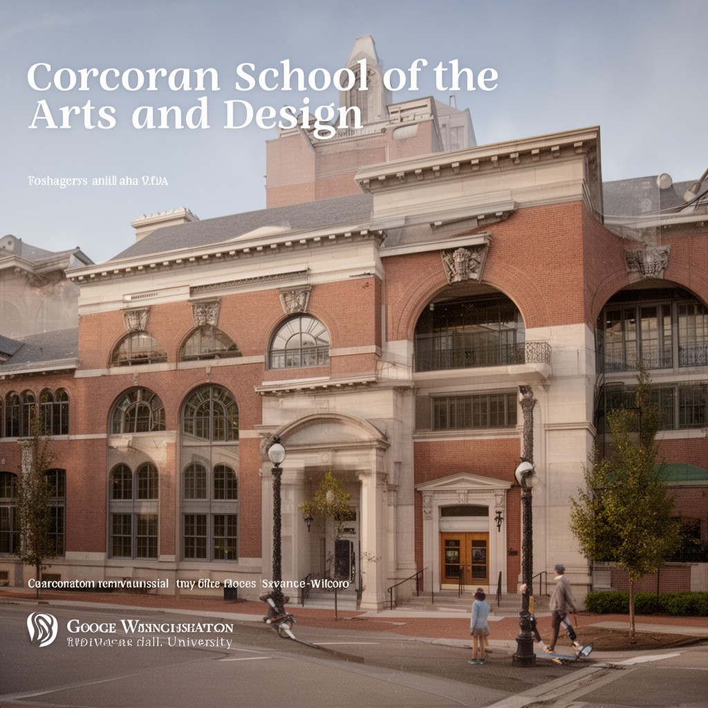 AI-generated illustration of Corcoran School of the Arts and Design