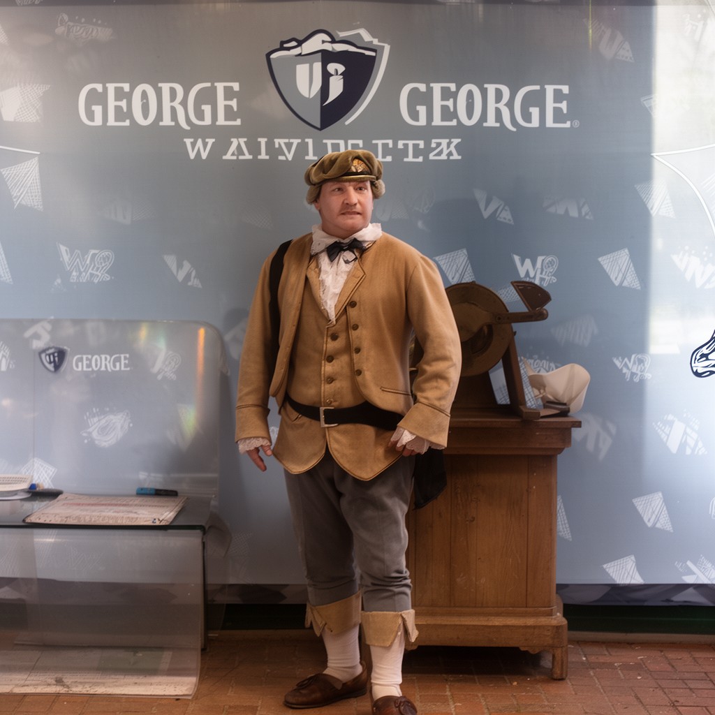 AI-generated illustration of George the Colonial