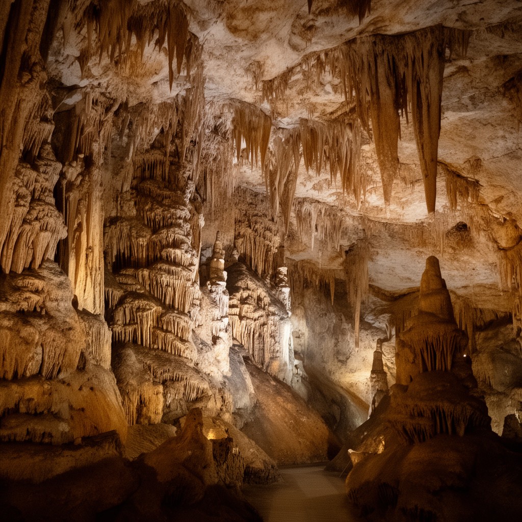 AI-generated illustration of Mitchell Caverns