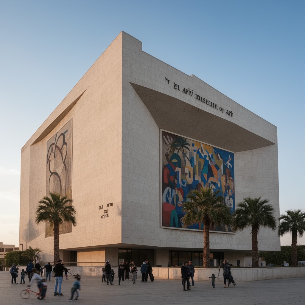 AI-generated illustration of Tel Aviv Museum of Art