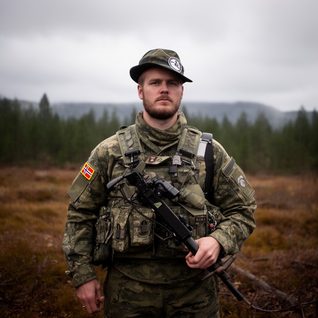 AI-generated illustration of Norwegian Army