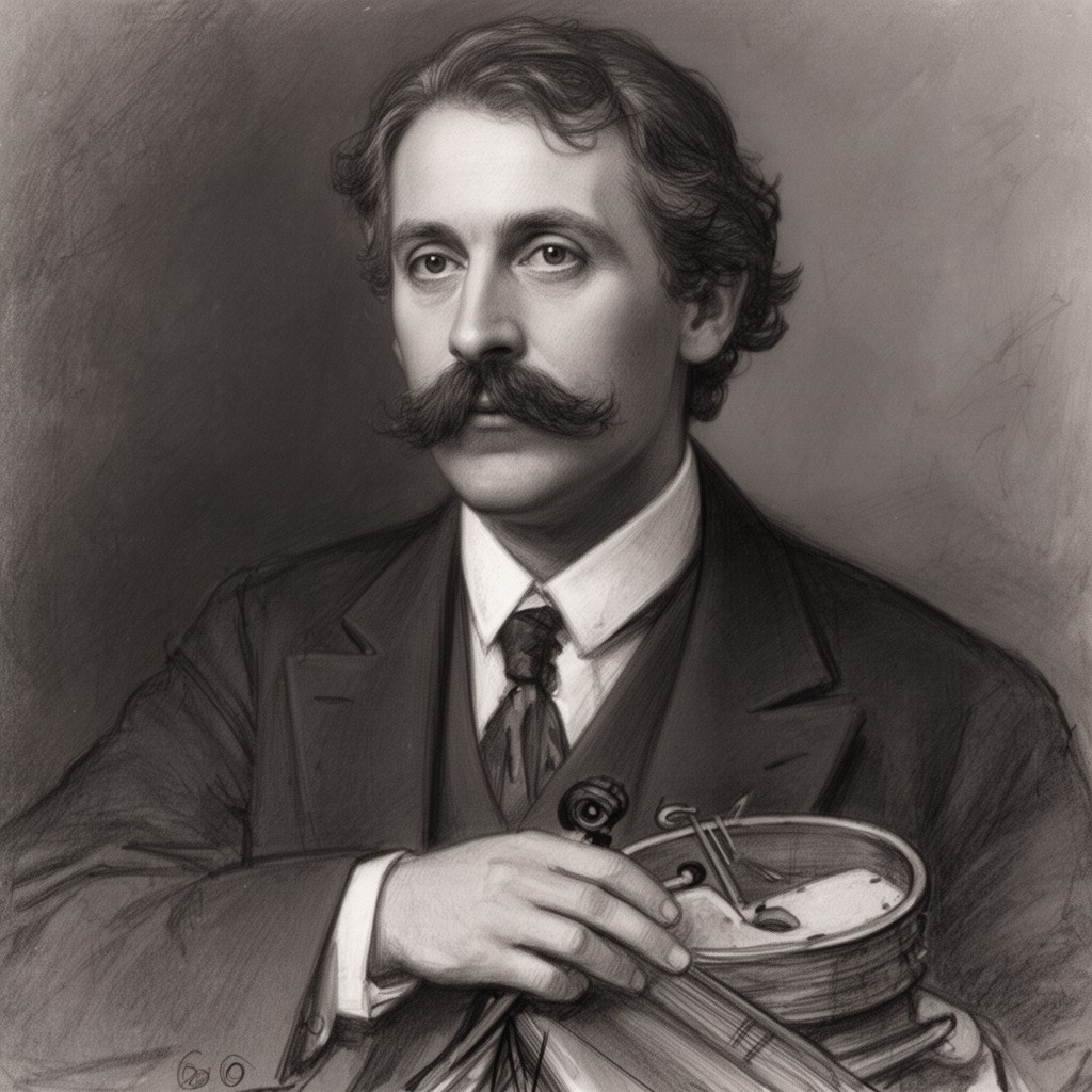 AI-generated illustration of Claude Debussy