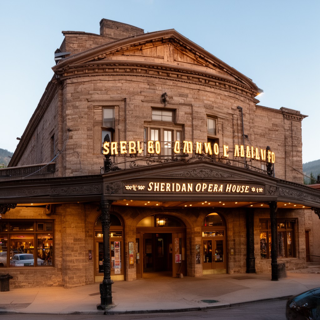AI-generated illustration of Sheridan Opera House