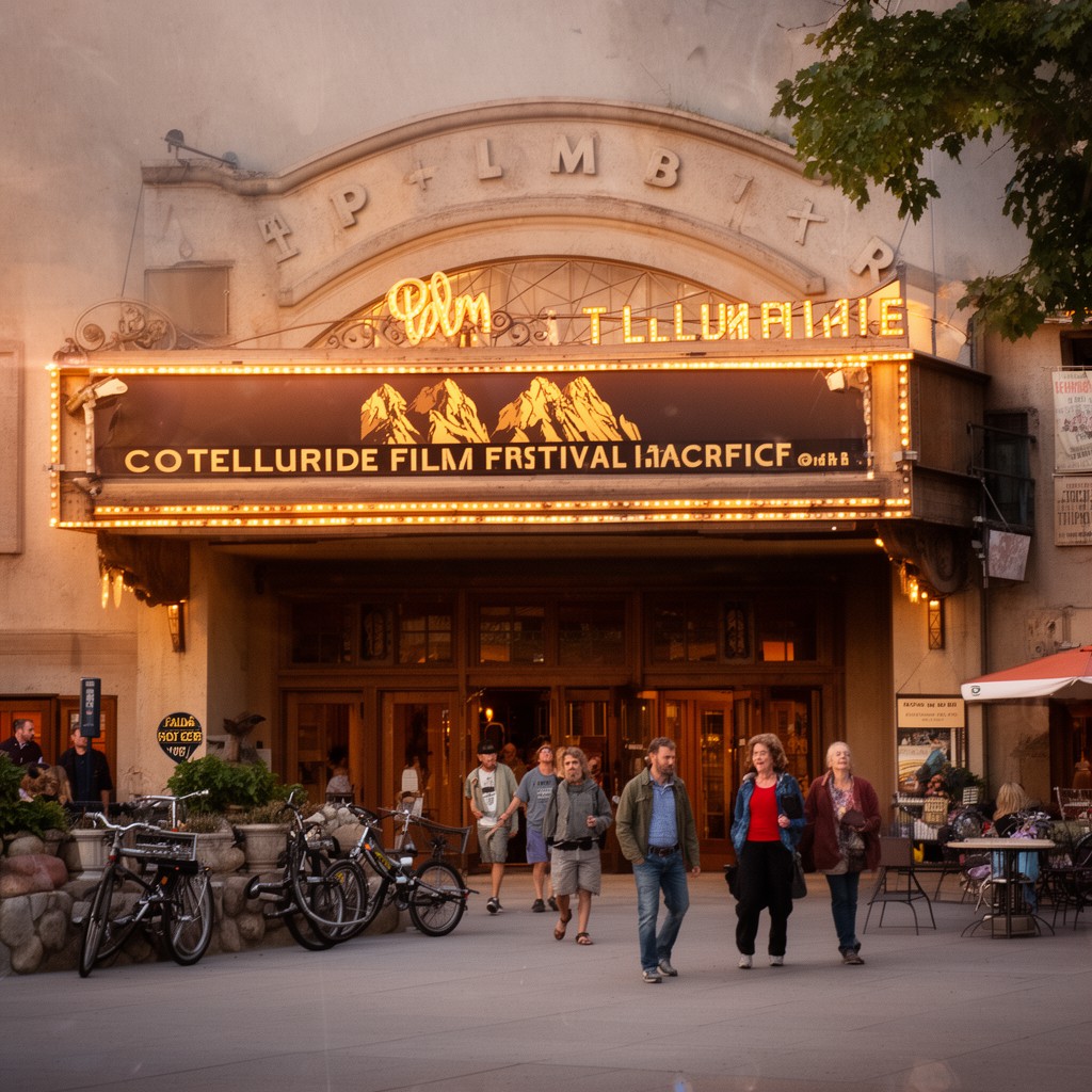 AI-generated illustration of Palm Theatre