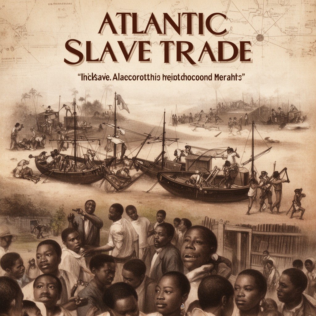 AI-generated illustration of Atlantic slave trade