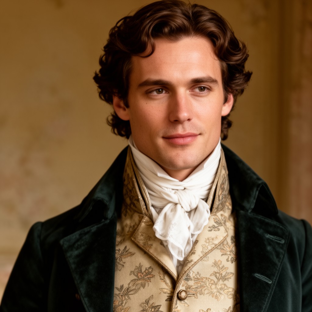 AI-generated illustration of Fitzwilliam Darcy