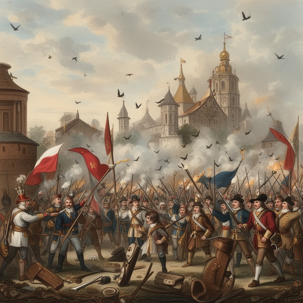 AI-generated illustration of Polish–Muscovite War