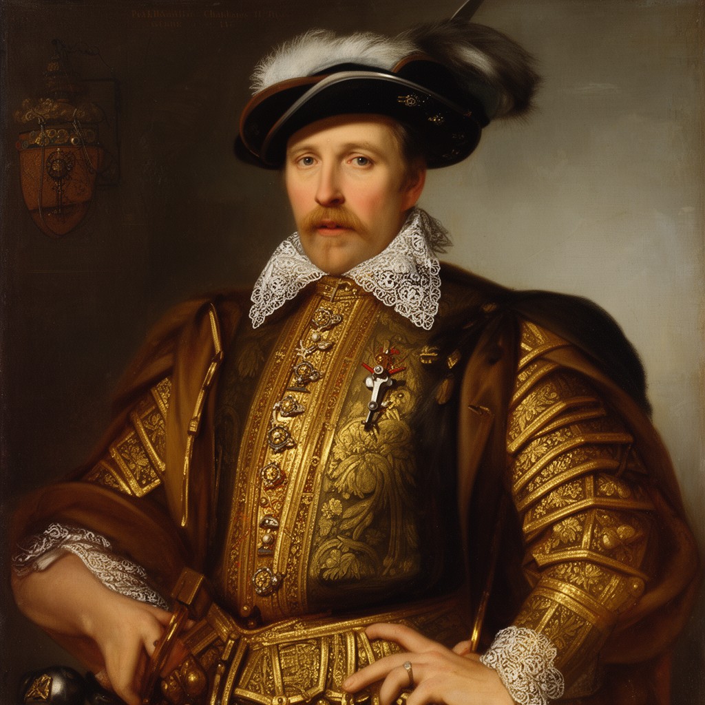 AI-generated illustration of Charles IX of Sweden