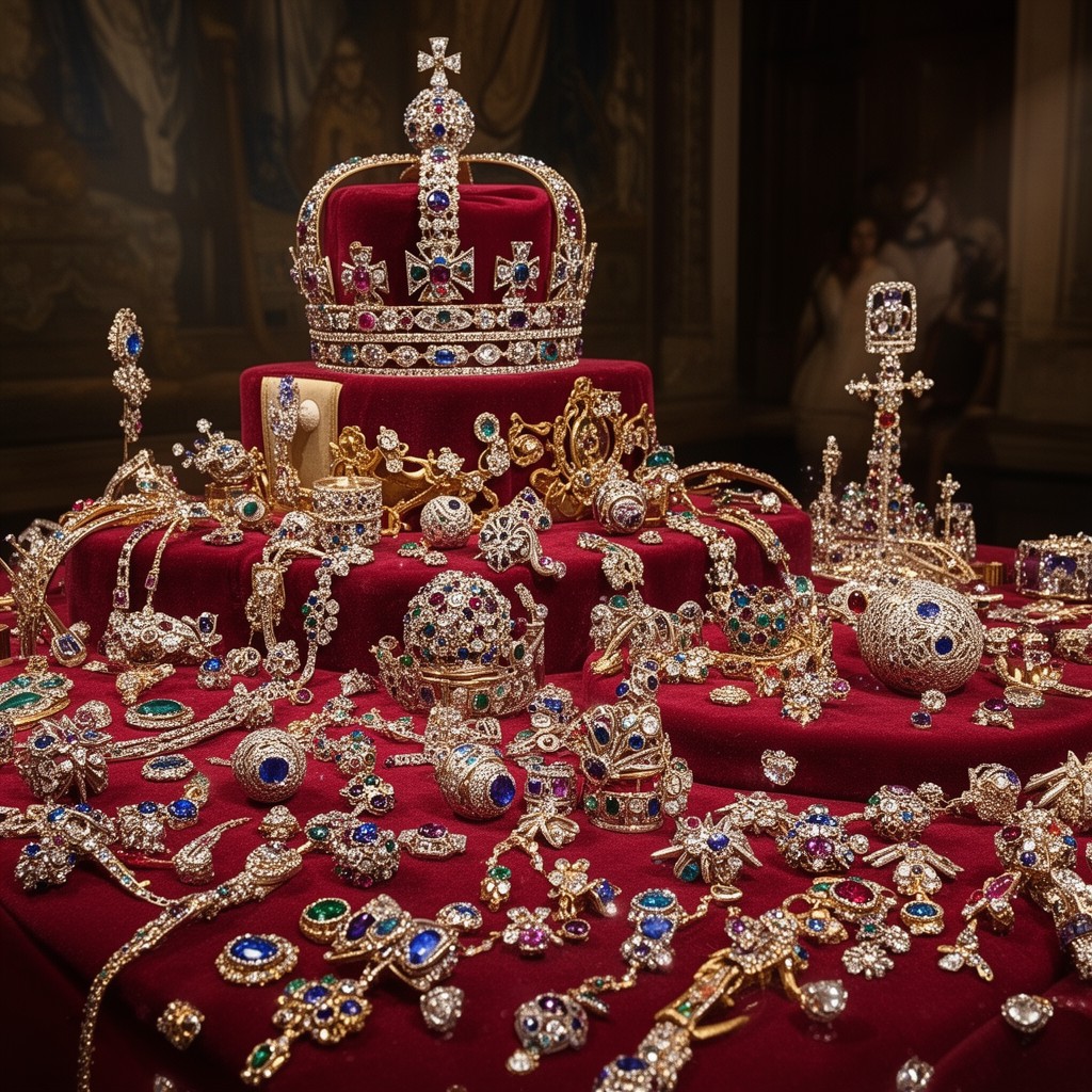 AI-generated illustration of Crown Jewels of the United Kingdom