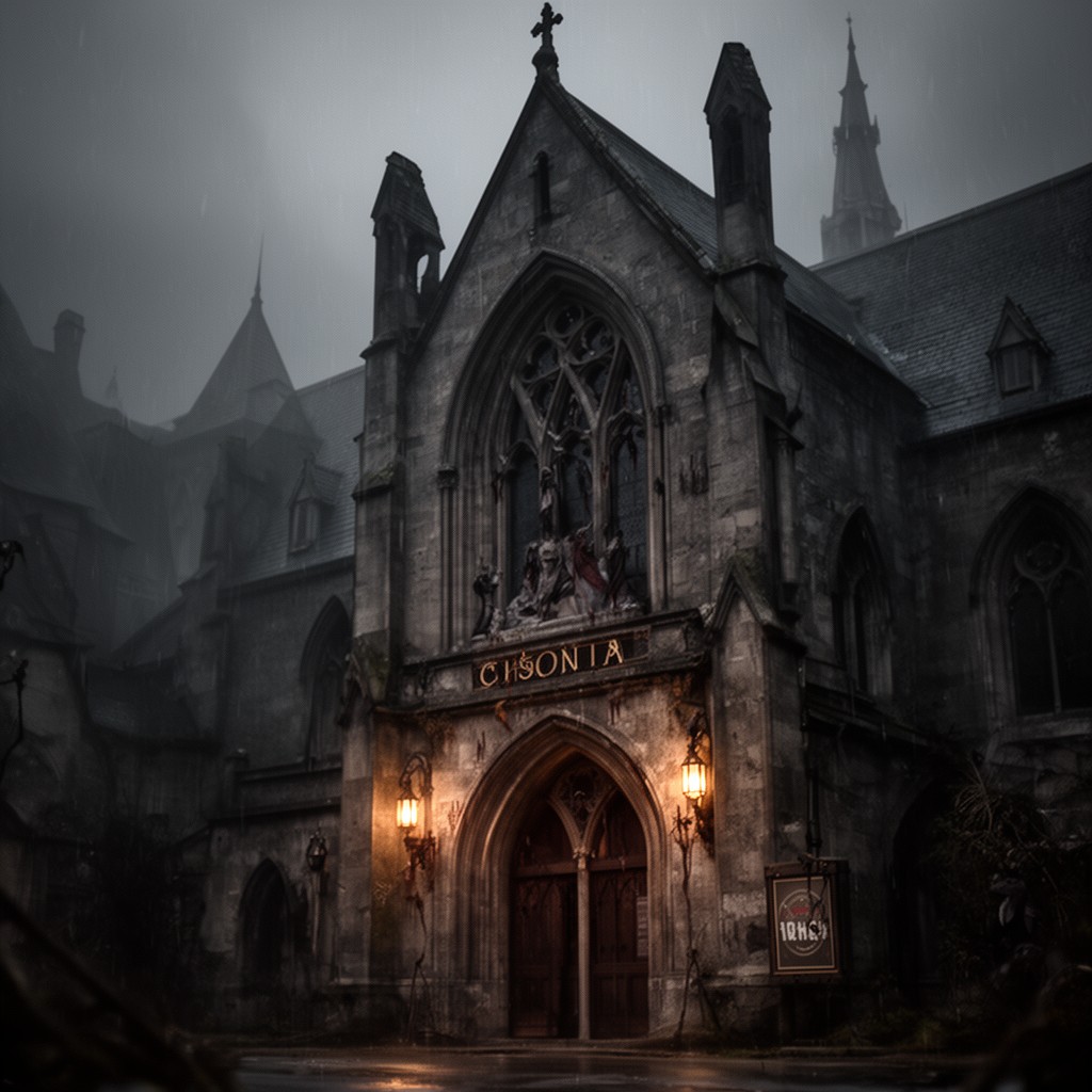 AI-generated illustration of Gothic cinema