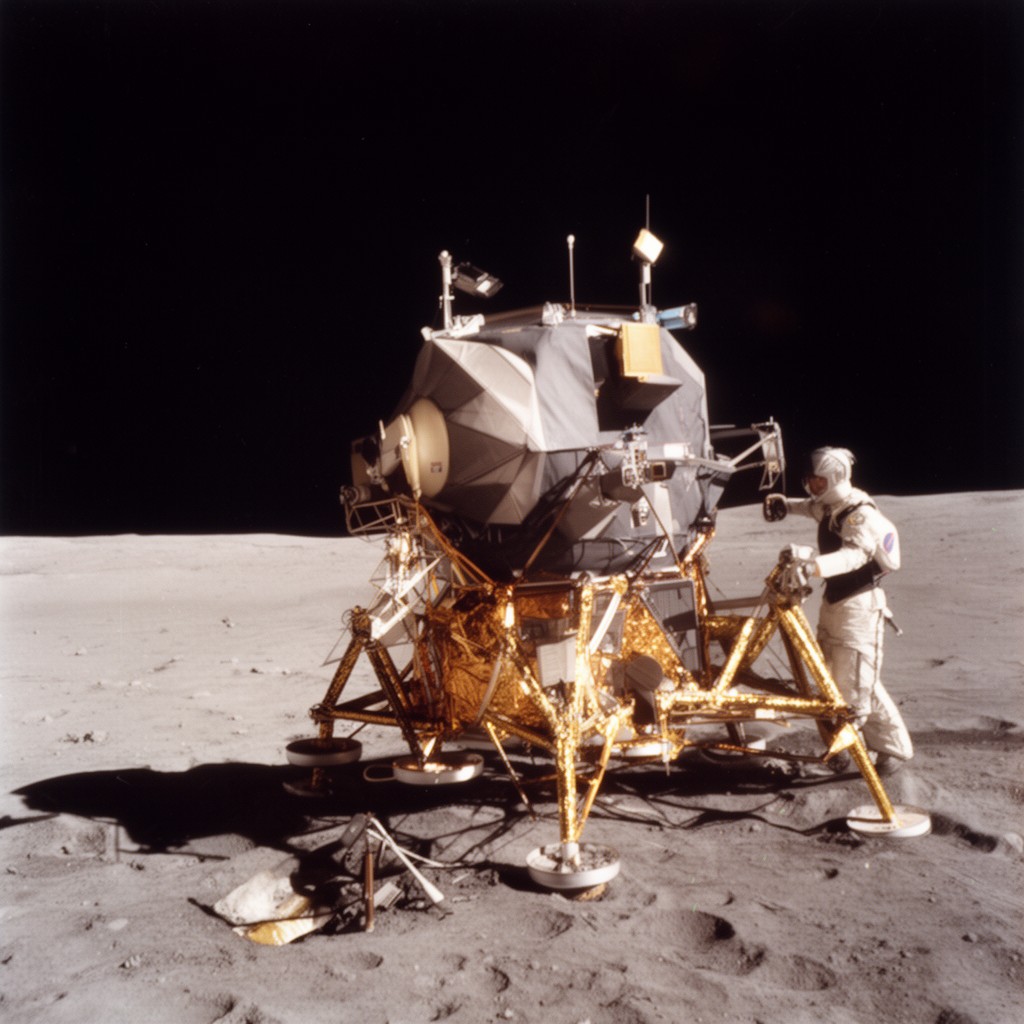AI-generated illustration of Apollo 14