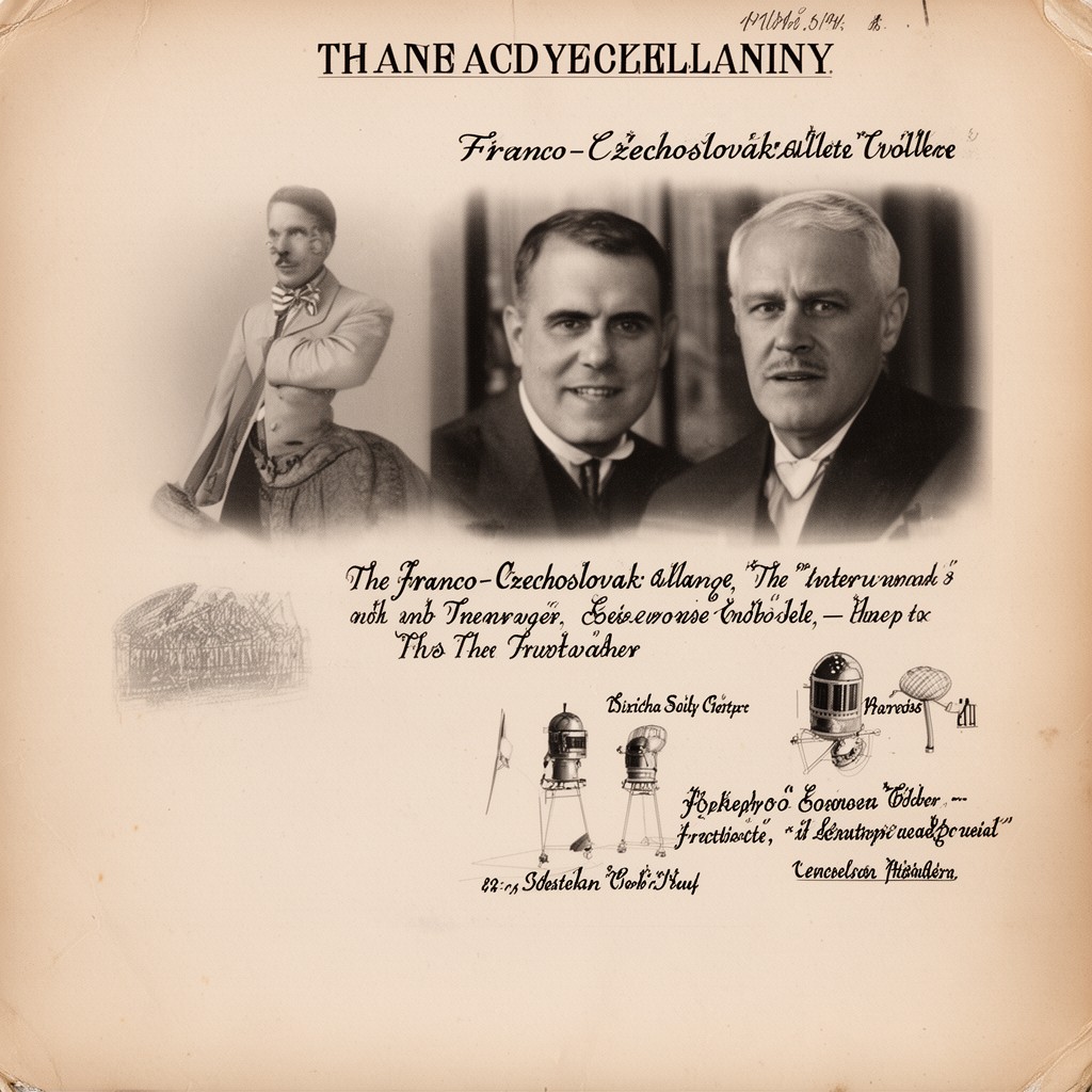 AI-generated illustration of Franco-Czechoslovak alliance