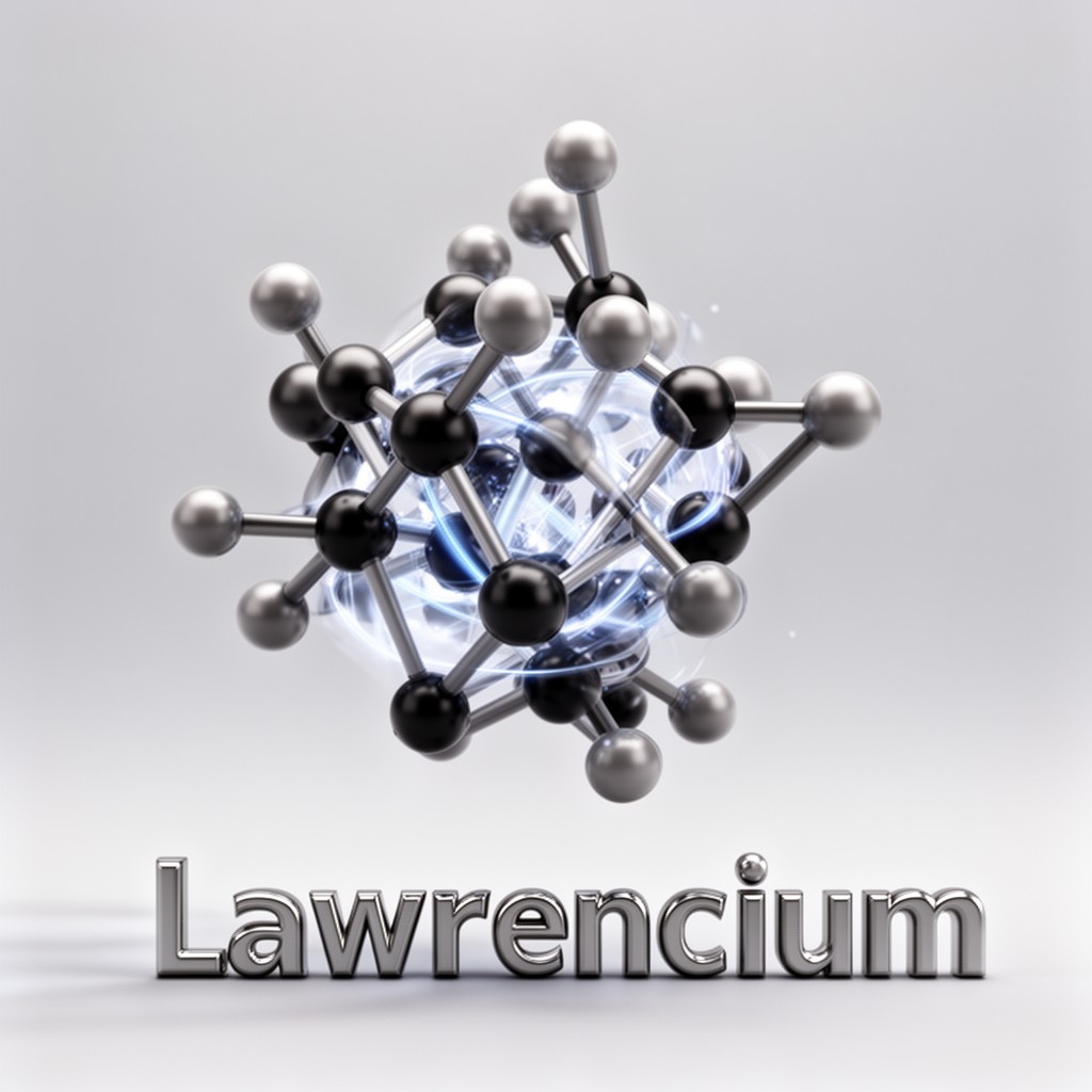 AI-generated illustration of lawrencium