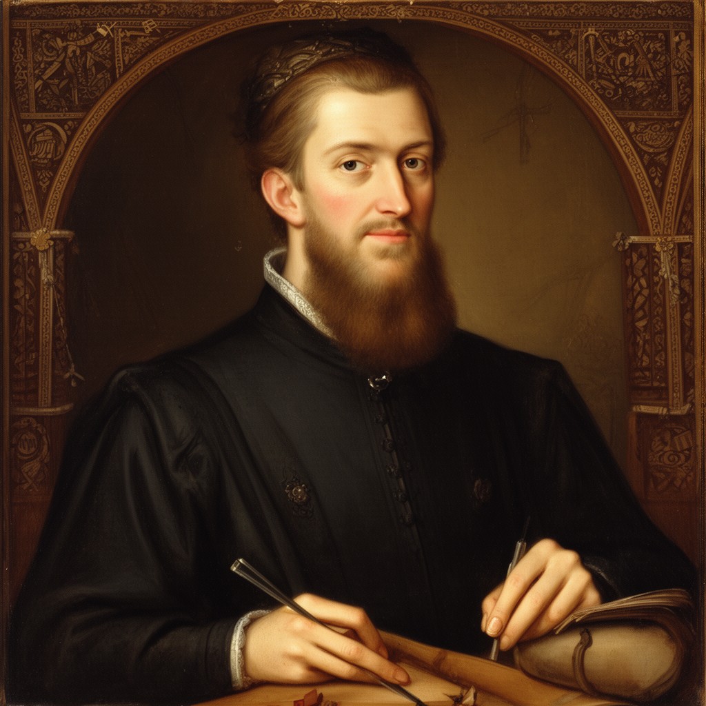 AI-generated illustration of Simon de Montfort, 6th Earl of Leicester
