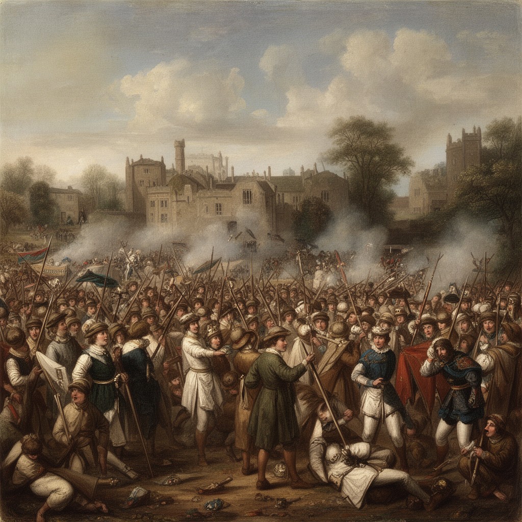 AI-generated illustration of Battle of Evesham