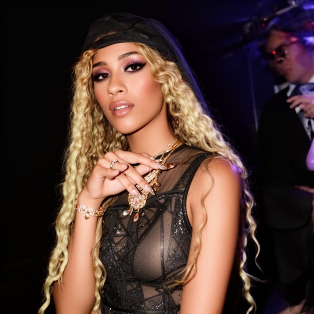 AI-generated illustration of Doja Cat