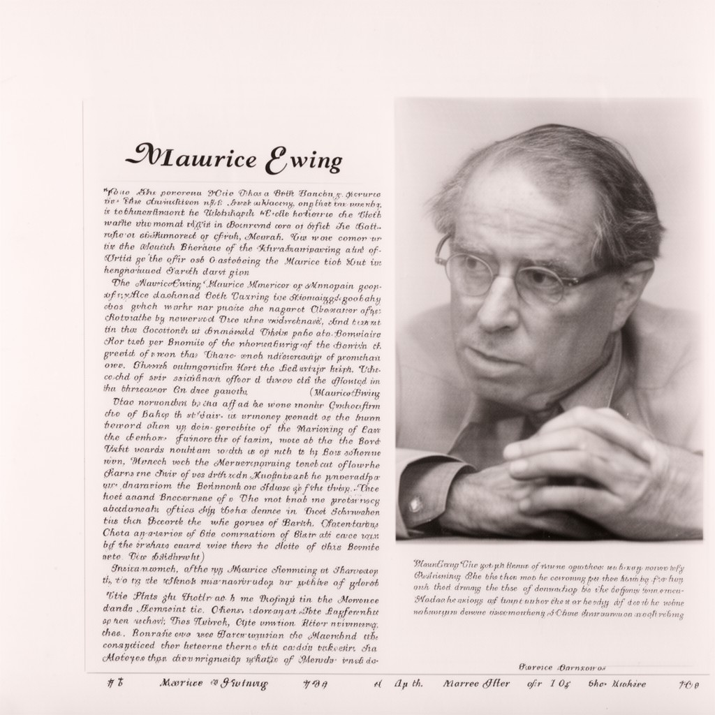 AI-generated illustration of Maurice Ewing