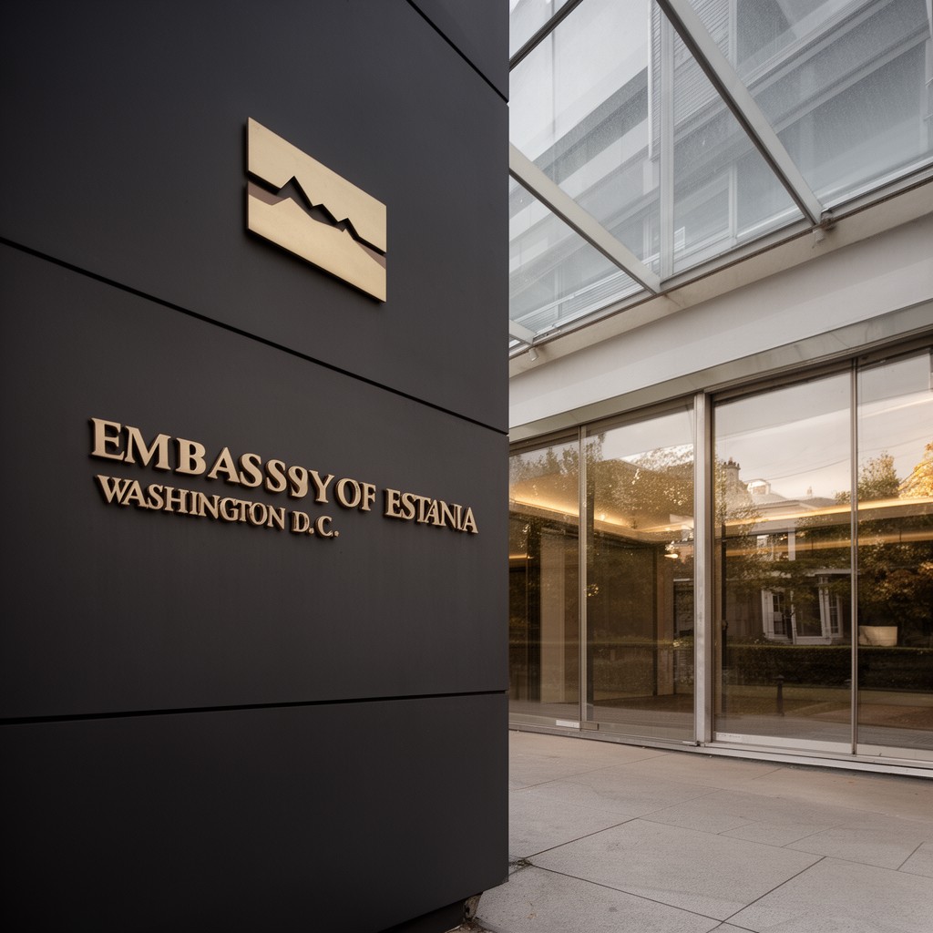 AI-generated illustration of Embassy of Estonia in Washington, D.C.