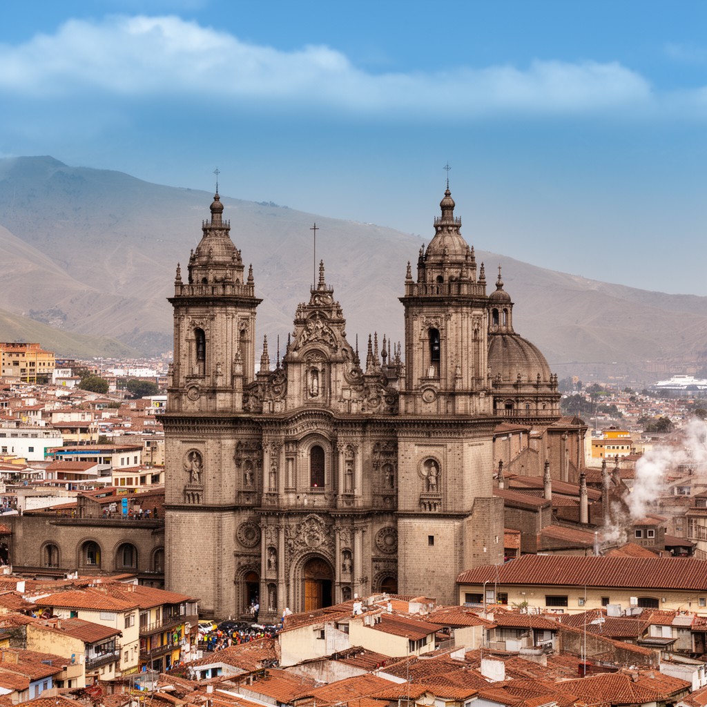AI-generated illustration of Cathedral of Quito
