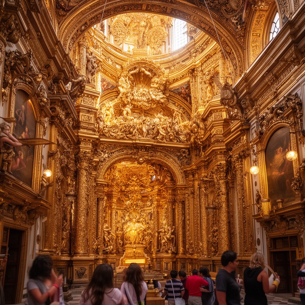 AI-generated illustration of La Compañía de Jesús Church