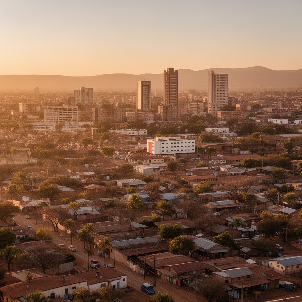 AI-generated illustration of Gaborone