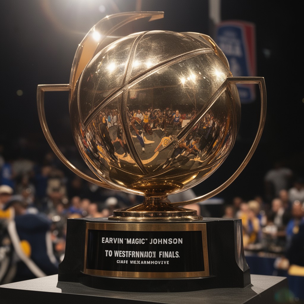 AI-generated illustration of Earvin "Magic" Johnson Trophy