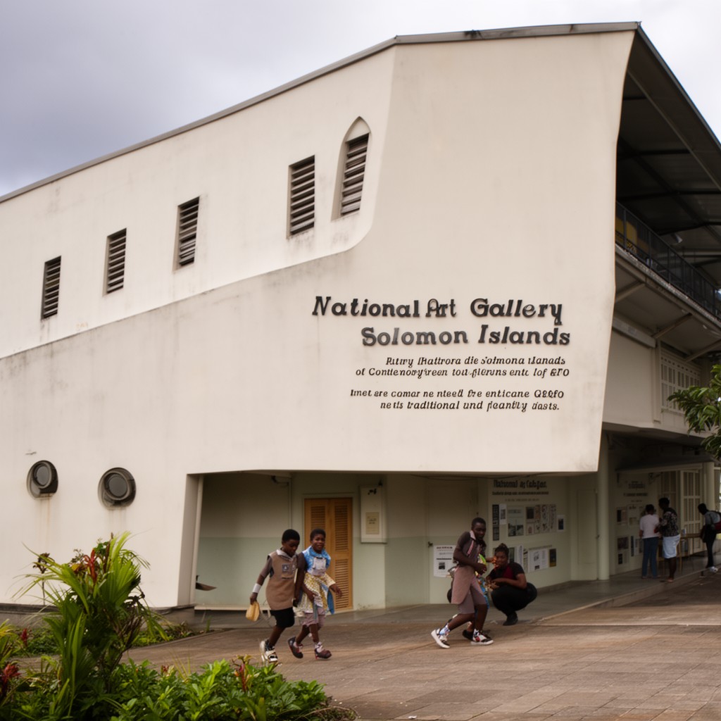 AI-generated illustration of National Art Gallery of Solomon Islands