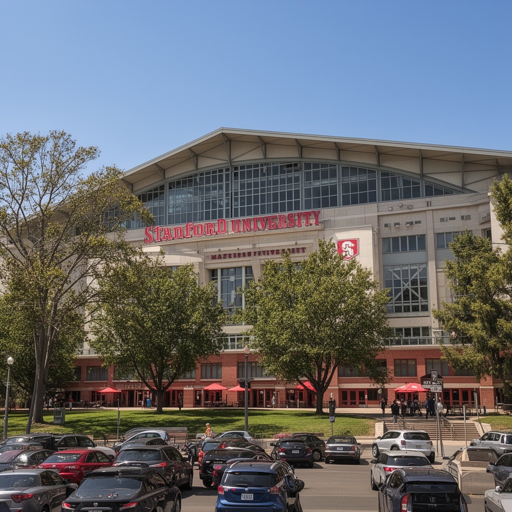 AI-generated illustration of Maples Pavilion