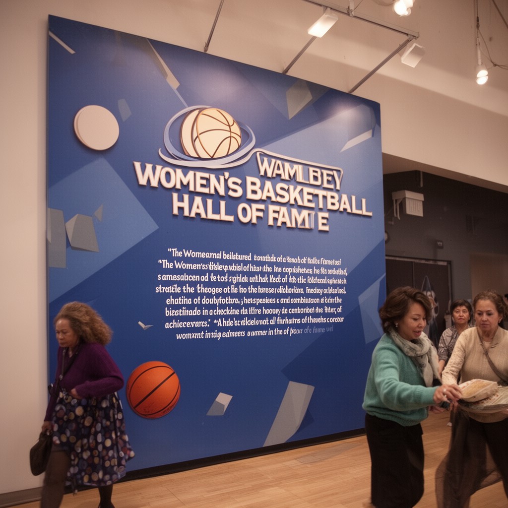 AI-generated illustration of Women’s Basketball Hall of Fame