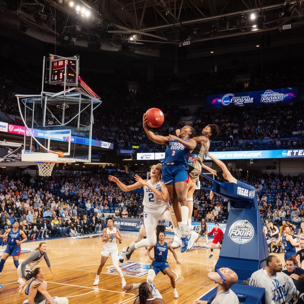 AI-generated illustration of 2017 NCAA Women’s Final Four