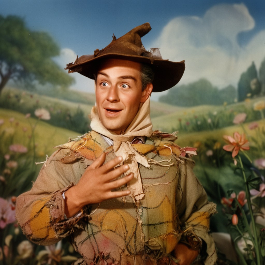 AI-generated illustration of Ray Bolger