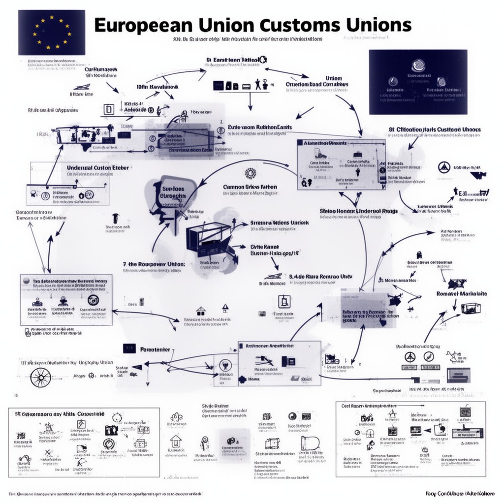 AI-generated illustration of European Union customs union