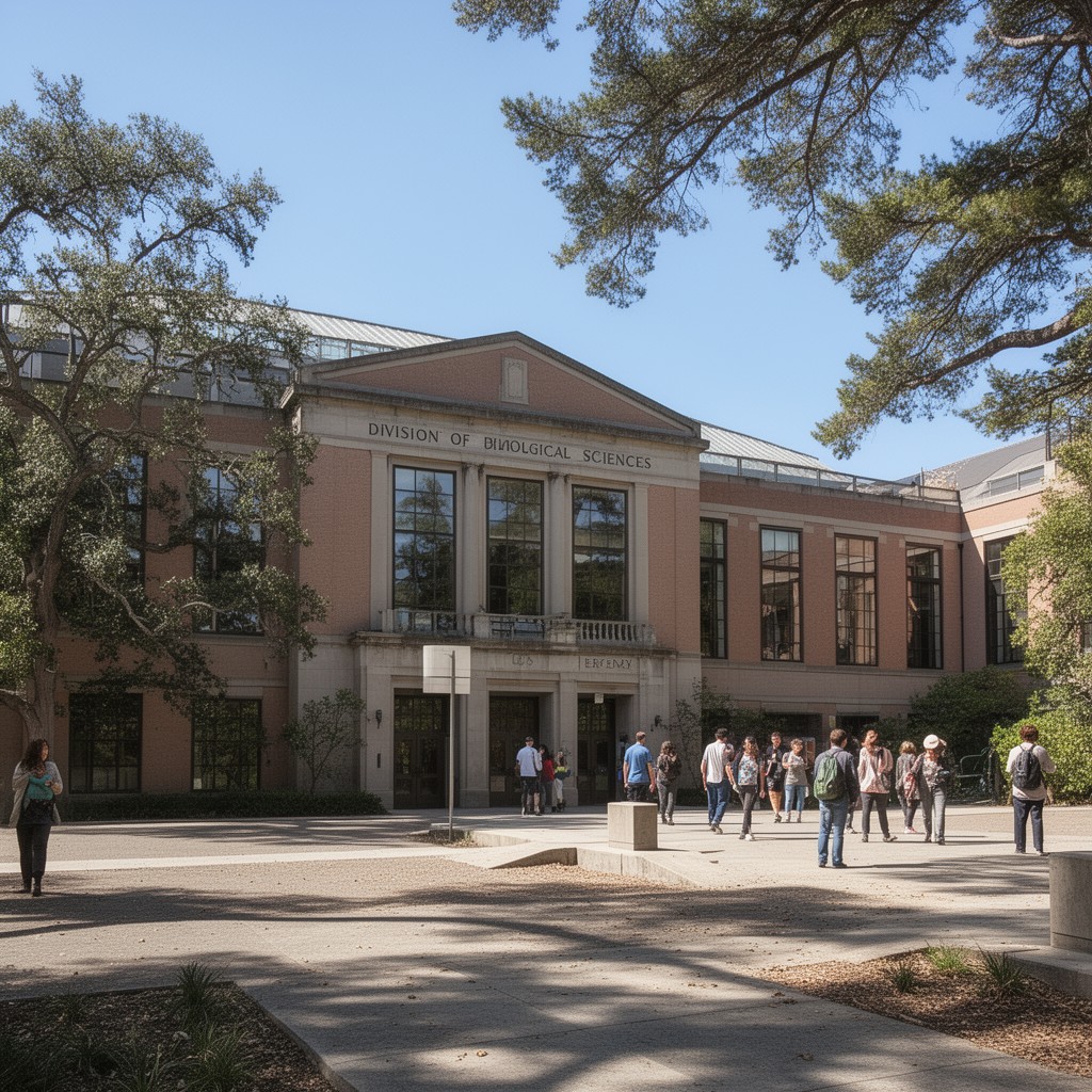 AI-generated illustration of Division of Biological Sciences (UC Berkeley L&S)