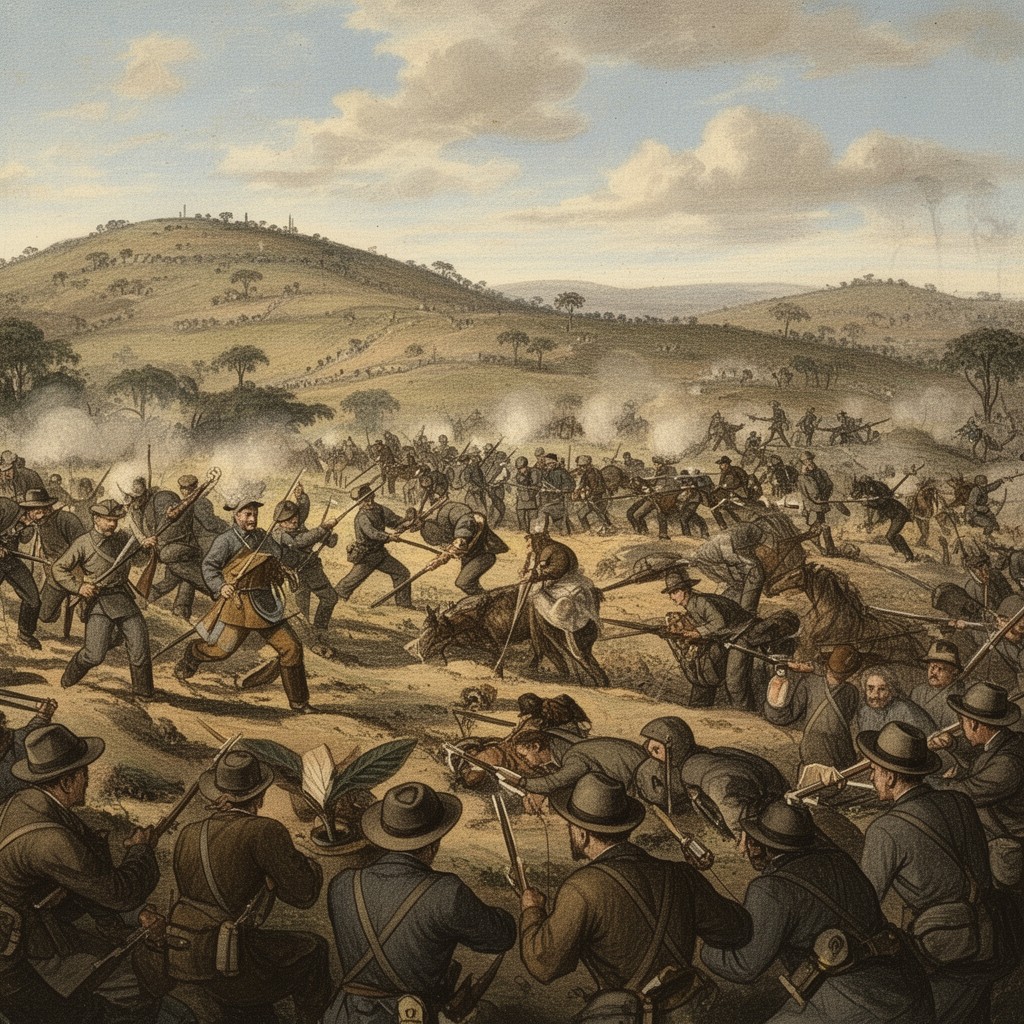 AI-generated illustration of Battle of Diamond Hill