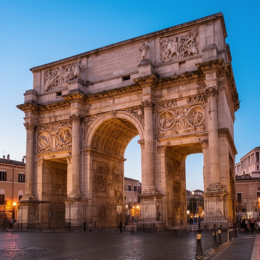 AI-generated illustration of Arch of Constantine