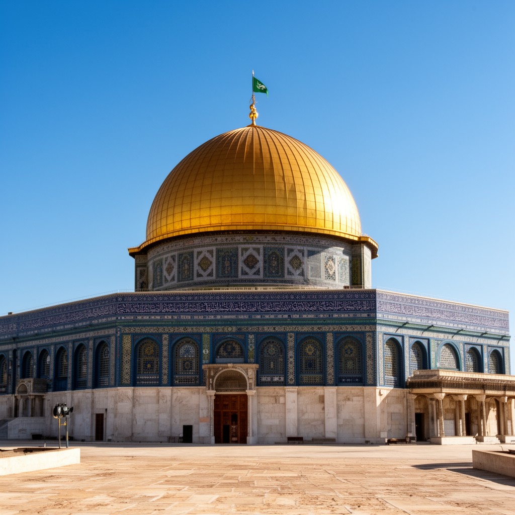 AI-generated illustration of Dome of the Rock