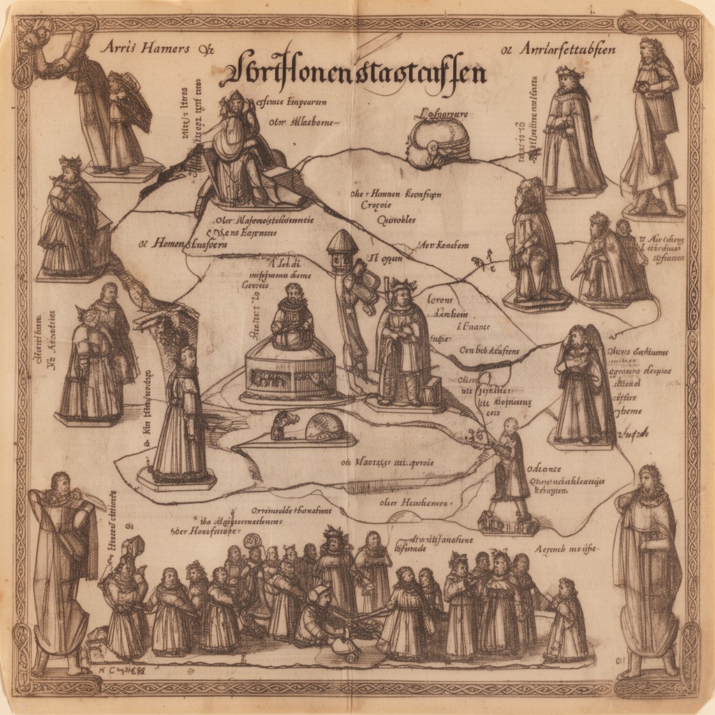 AI-generated illustration of Hohenstaufen dynasty