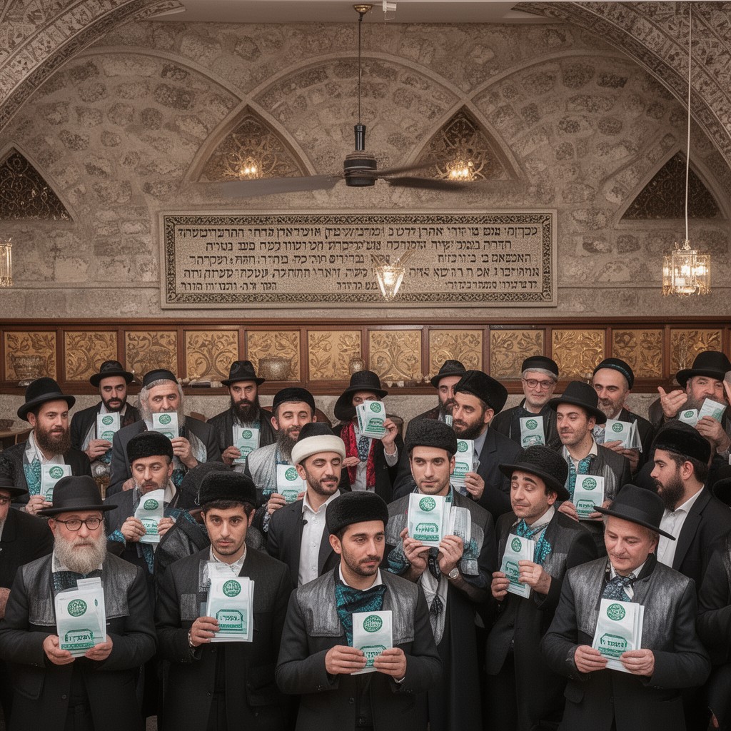 AI-generated illustration of Georgian Jews