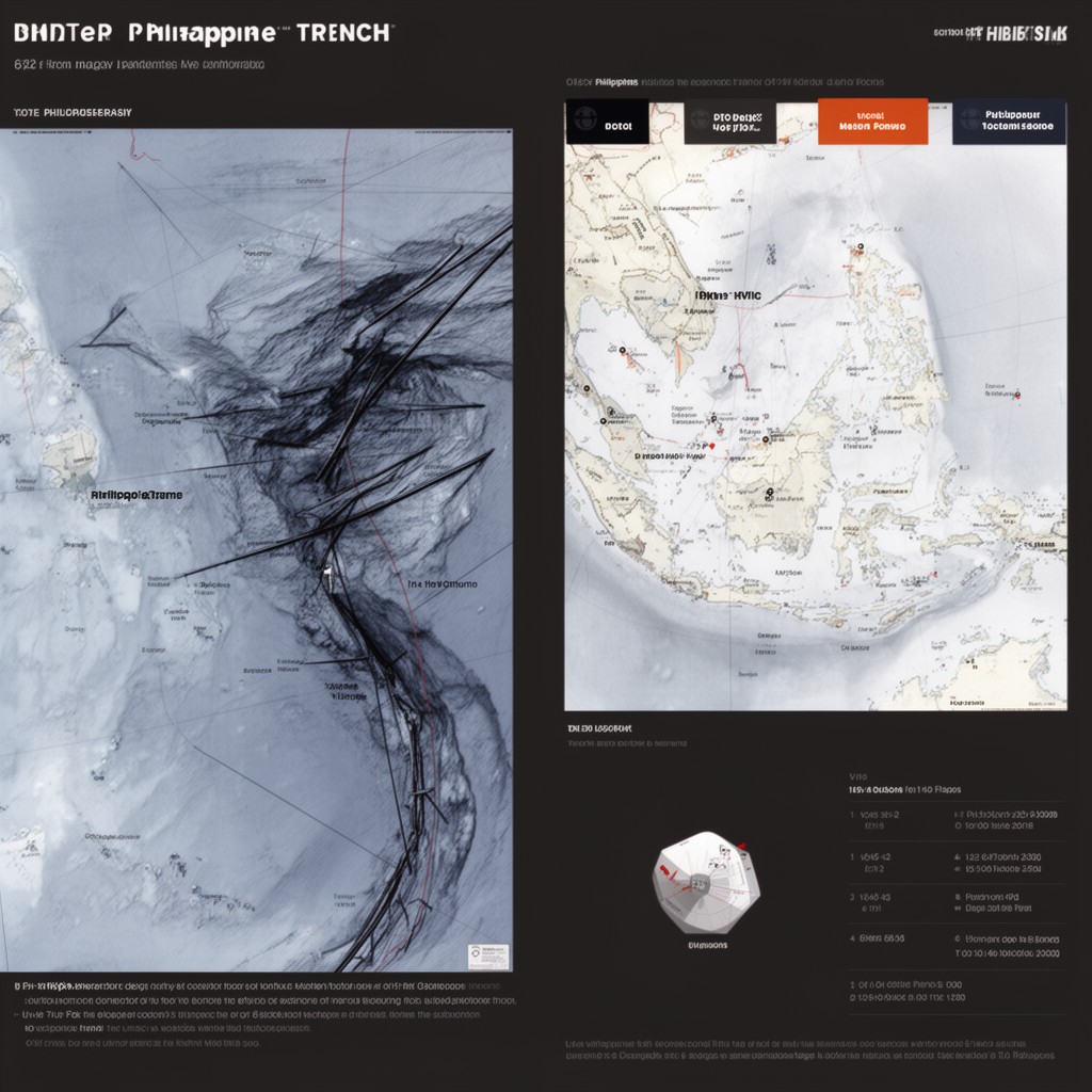 AI-generated illustration of Philippine Trench
