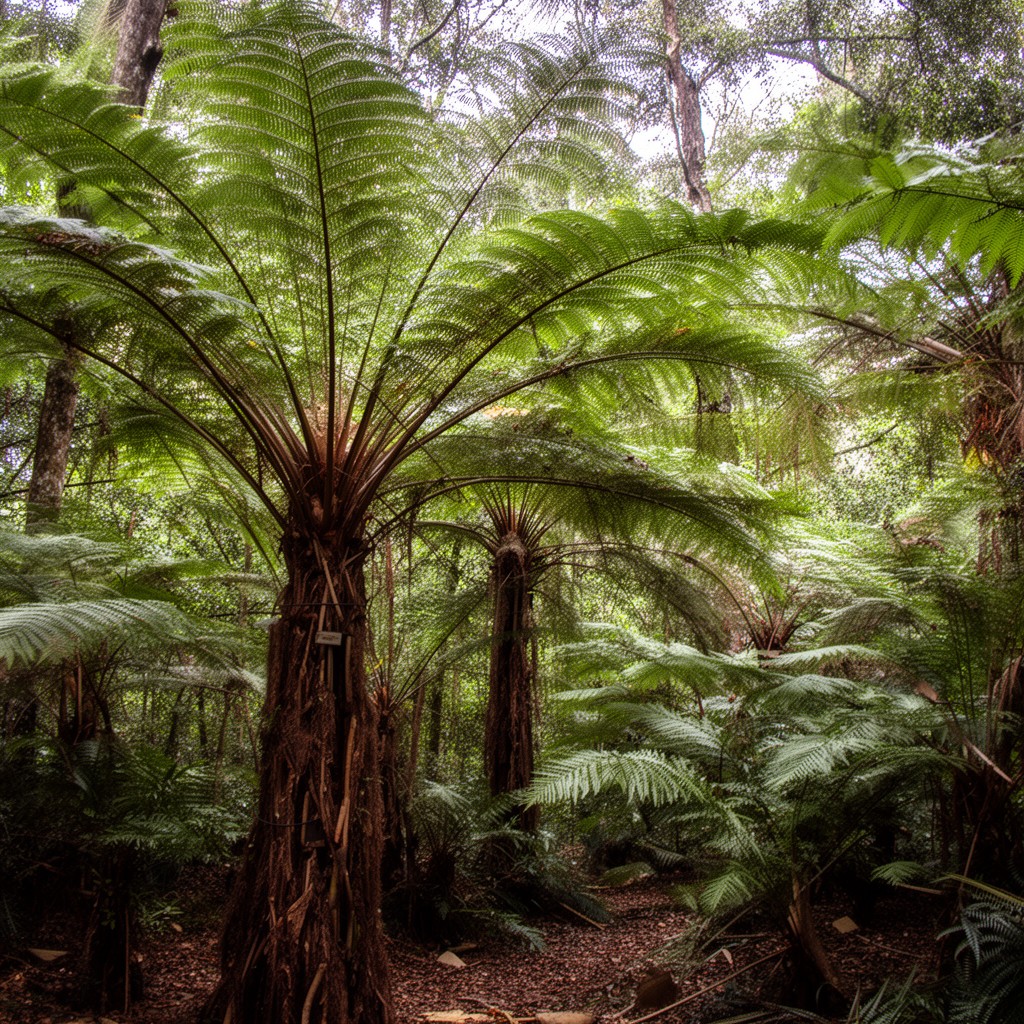 AI-generated illustration of Cyatheaceae