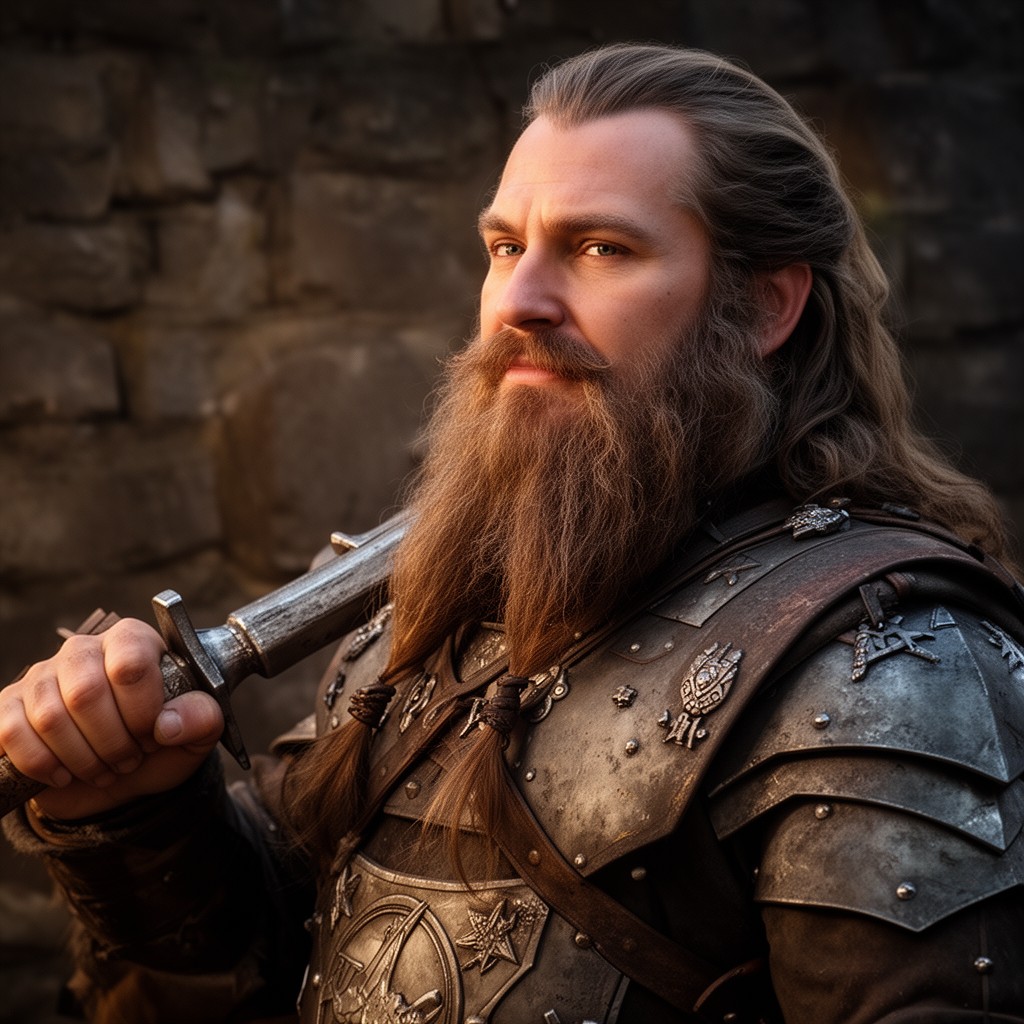 AI-generated illustration of Gimli
