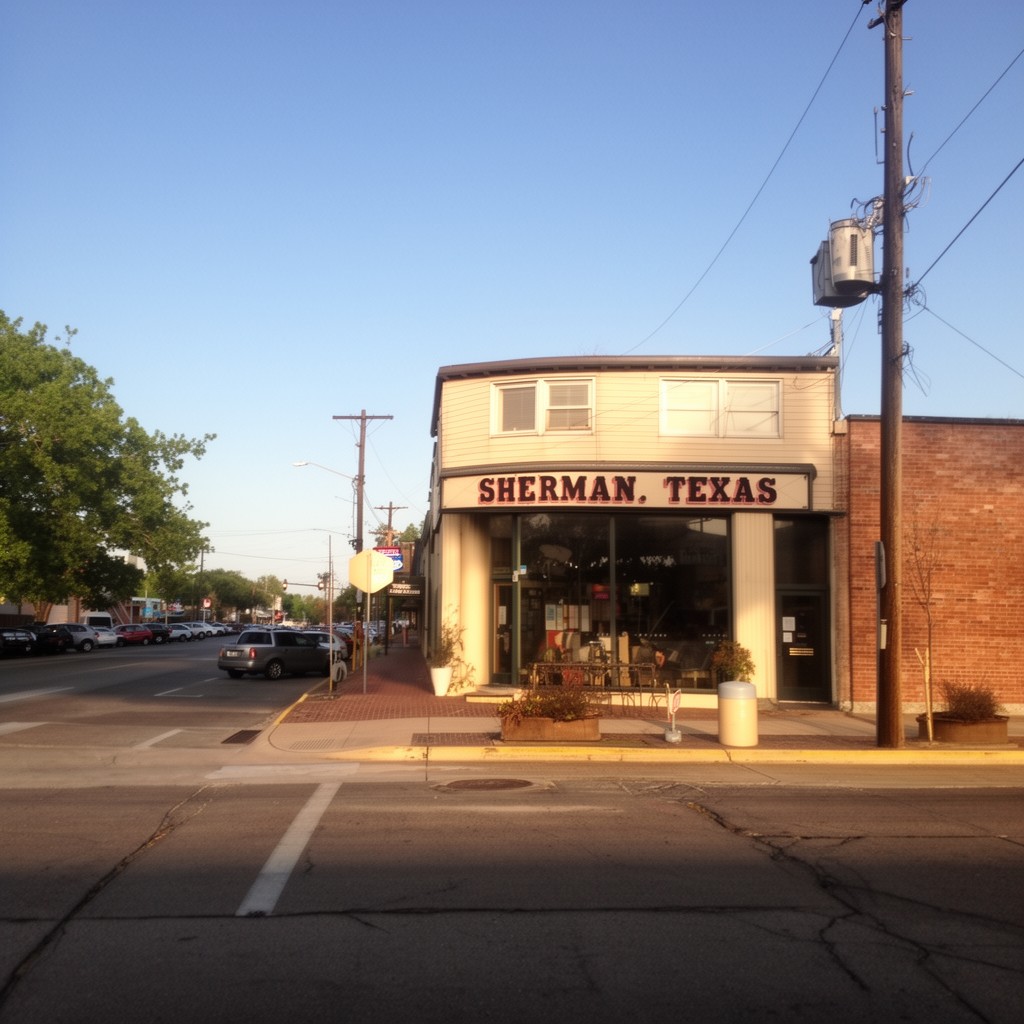 AI-generated illustration of Sherman, Texas