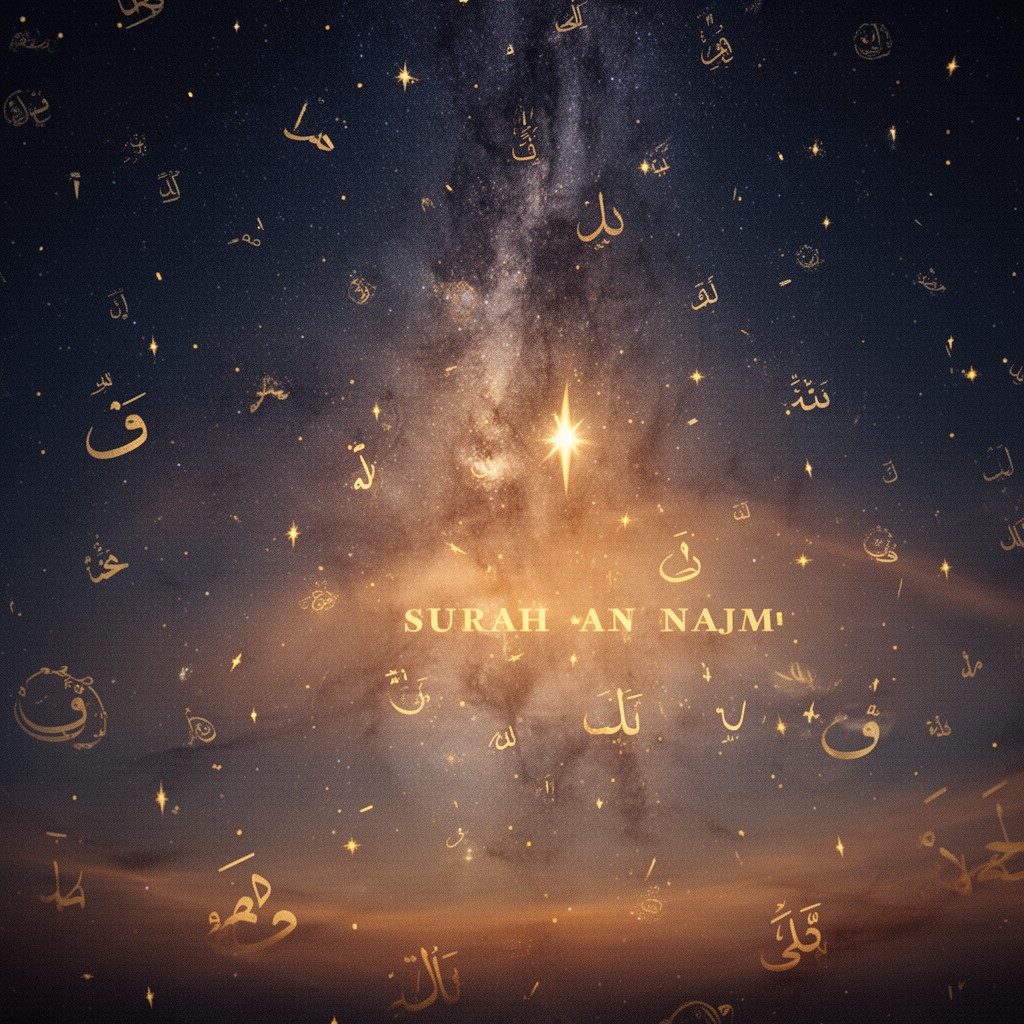 AI-generated illustration of Surah An-Najm