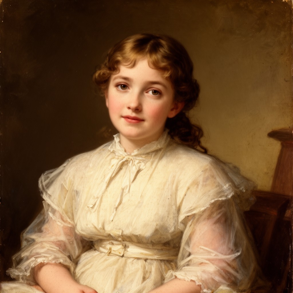 AI-generated illustration of Emily Catherine Darwin